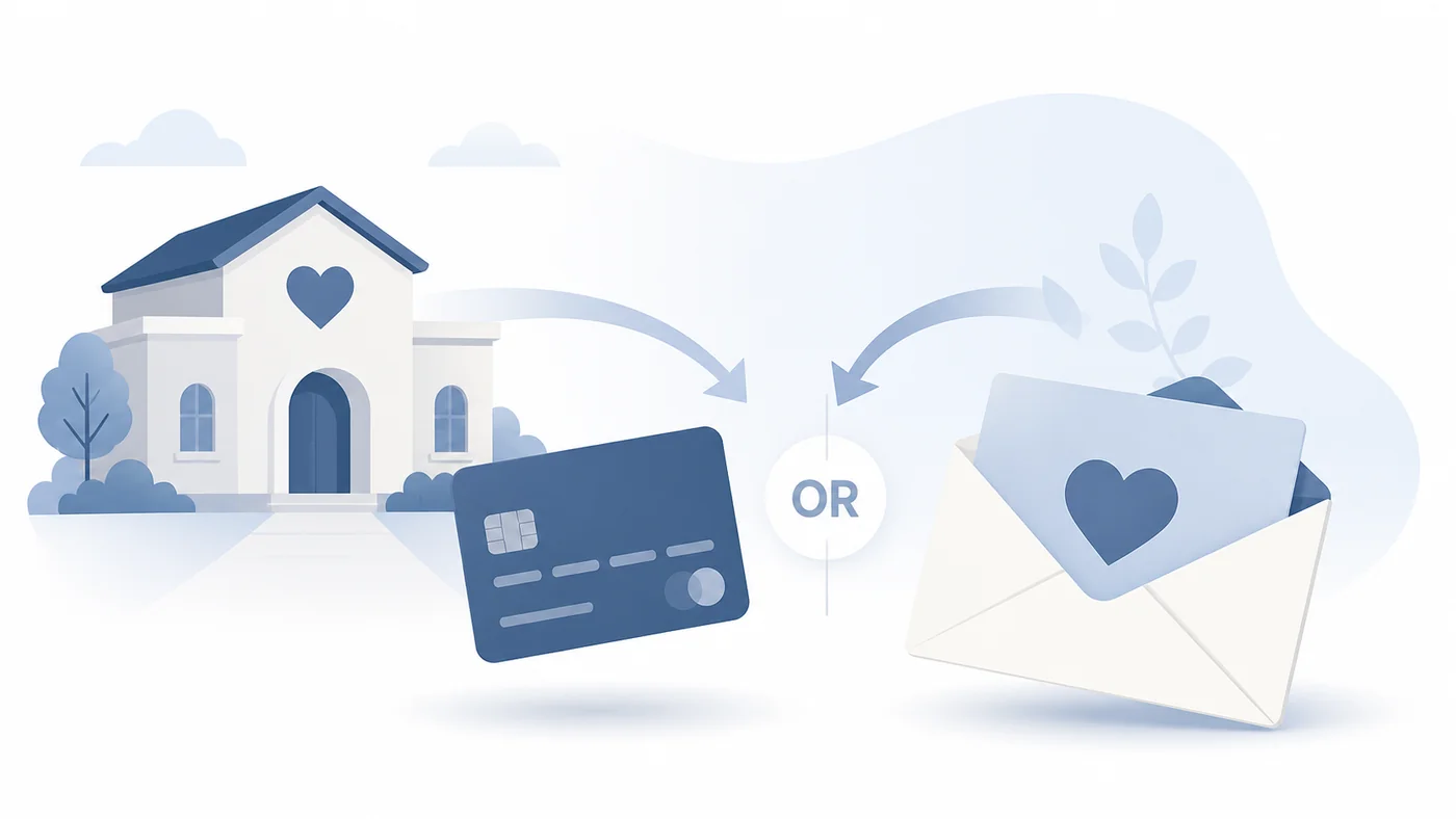 Illustration of bank or written records for charitable cash donations